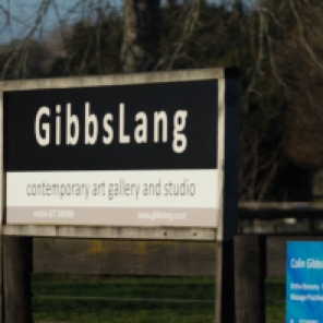 GIbbs Lang Contemporary Art Studio signage