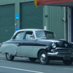 Classic Car outside Matangi Motors